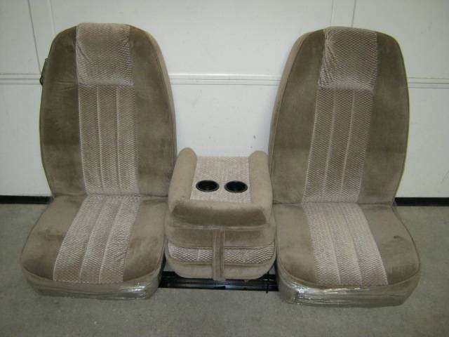 73-87 Chevy/GMC Full Size Truck C-200 Tan Cloth Triway Seat, Dick's