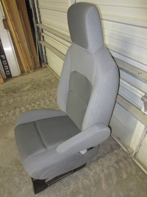0815 Ford Econoline Van Gray Cloth Passenger's Side Bucket Seat, Dick