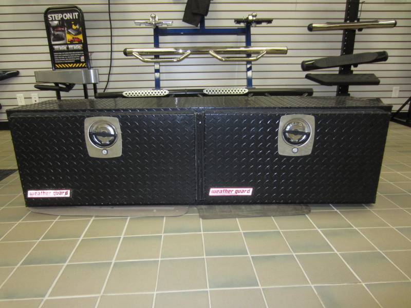 Weatherguard 64 1/4 in. Super Hi-Side Black Diamond Plated Aluminum Truck  Toolbox, Dick's Auto Parts, Middlebury, IN