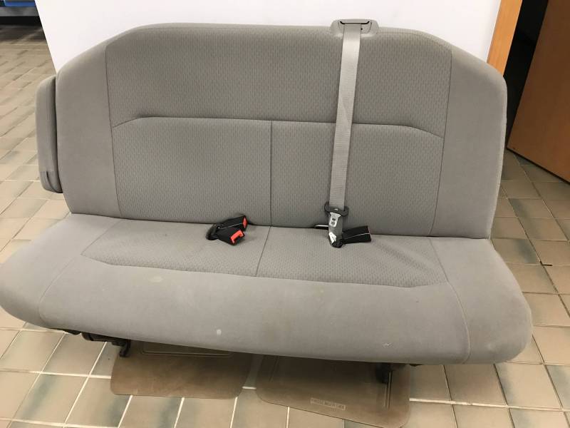 0815 Ford Econoline Van 2nd Row 3Passenger Gray Cloth Bench Seat w
