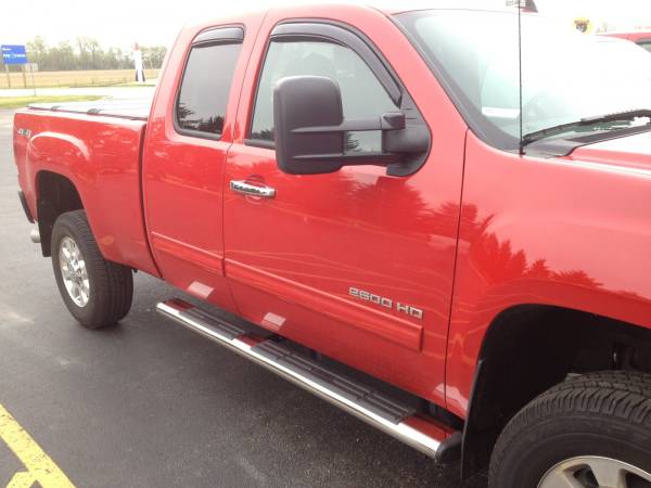 2011  GMC Sierra Extended Cab with Westin Stainless Steel 6" Oval Nerf Bars
