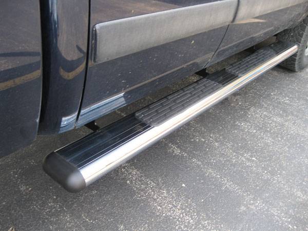 Luverne Chrome O Mega Running Boards. With 5" of Width For Easier in and Out of that Truck! 