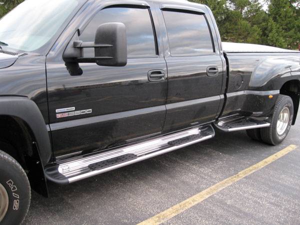 2003 GMC Sierra 3500HD Crew Cab with Luverene Side Entry Steps and Dually Side Entry Step