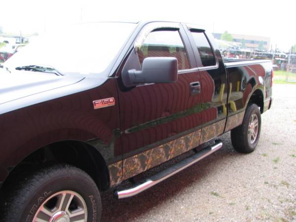 06 F150 Super Cab with Stampede Lower Camo Rocker Panel Moldings