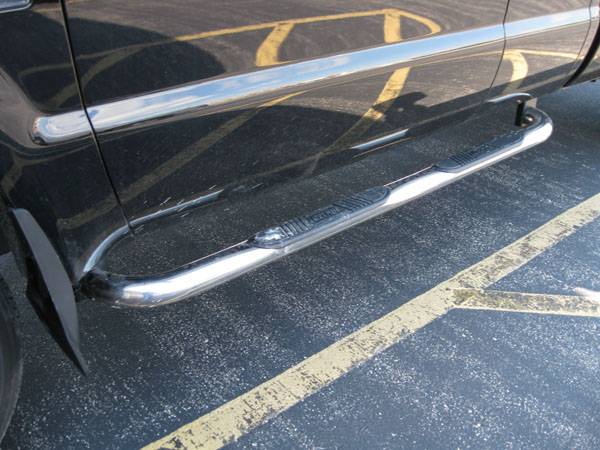 09 Ford F-350 Super Cab 3" Luverne Stainless Steel Nerf Bars 