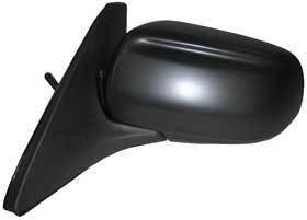 Kool Vue - 99-03 MAZDA PROTEGE MIRROR LH, Manual Remote, Black Textured Cap