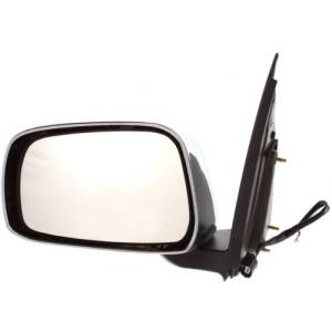 Kool Vue - 05-10 NISSAN FRONTIER MIRROR LH, Power, Manual Folding, Chrome Cover, Extended Cab, LE Model