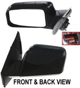 Kool Vue - 07 FORD EDGE  MIRROR LH, Power, Heated, Manual Folding, Memory, w/ Puddle Lamp, Smooth Black, Paint to