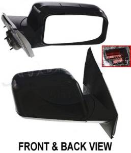 Kool Vue - 07 FORD EDGE  MIRROR RH, Power, Heated, Manual Folding, Memory, w/ Puddle Lamp, Smooth Black, Paint to