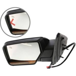 Kool Vue - 09-11 FORD NAVIGATOR MIRROR LH, Power, Heated, Power Folding, w/ Memory, Signal, Puddle Lamp, Textured Bl