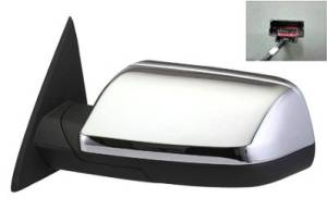 Kool Vue - 09-12 FORD FLEX MIRROR LH, Power, Heated, w/ Puddle Lamp, w/ Memory, with Chrome Cap