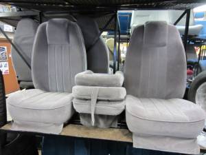 DAP - 73-79 Ford Full Size Truck C-200 Light Gray Cloth Triway Seat 2.0