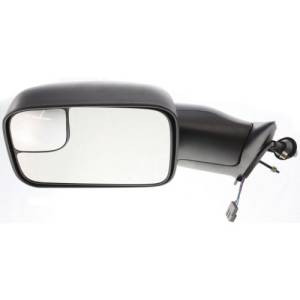 Kool Vue - 94-97 DODGE FULL SIZE PICKUP MIRROR LH, Power, Heated, Manual Fold, Textured, Dual glass, w/ Towing