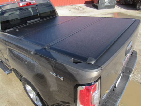 Keep your bed and cargo safe and dry with an Encore Tonneau Cover!