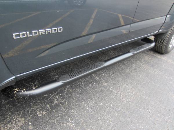 Get into your truck easier with a Luverne 3" black nerf bar!