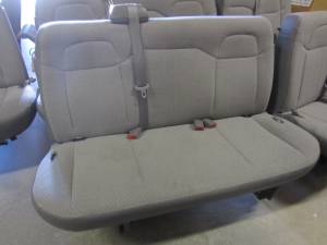 11-21 Chevy Express/GMC Savana Van 2nd/3rd row 3-passenger Gray Cloth Bench