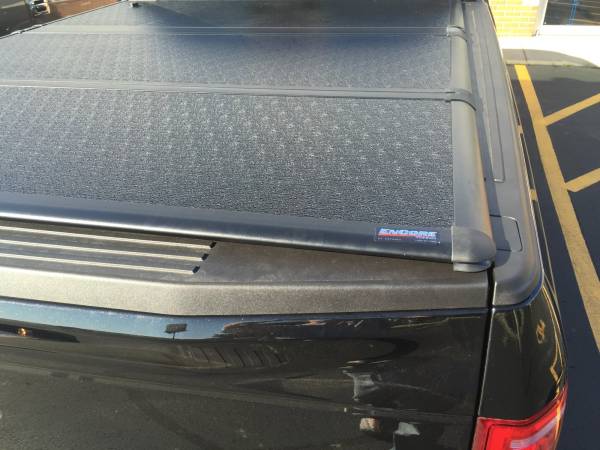 The durable Extang Encore Tonneau Cover on a '15 Ford F-150 Super Cab!