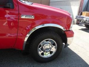 TFP - 99-07 Ford F-250/F-350 Super Duty TFP Stainless Steel Fender Trim (Front pair only)