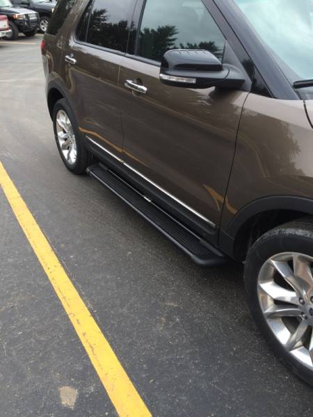 The 2016 Ford Explorer with Westin Black Sure-Grip Running Boards