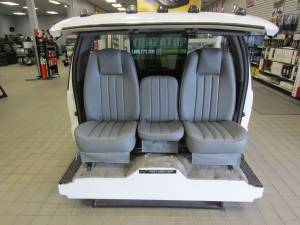 DAP - 80-98 Ford F-250/F-350 Reg/Ext or Crew Cab with Original OEM Bench Seat V-200 Gray Vinyl Triway Seat 2.0