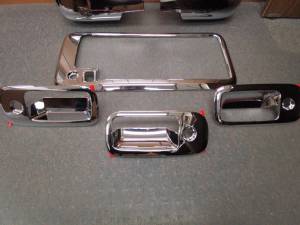 03-14 Chevy Express/GMC Savanna Van Chrome Mirror & 3 Door Handle Cover Kit