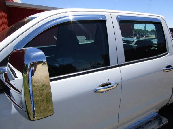 Putco Chrome Mirror Covers and AVS Chrome Rain Guards are a practical way to accent your truck!