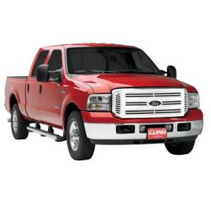 Lund - 05-07 Ford Super Duty Lund Polished Aluminum Eliptical Grille Insert