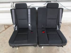 07-13 Chevy Suburban/GMC Yukon XL OE Black/Ebony Cloth 3rd Row Rear Bench Seat