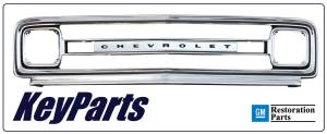 Key Parts - 69-70 Chevy Embossed Replacement Grille Frame