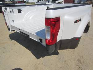 17-19 Ford F-250/F-350 Super Duty Pearl White/Gold 8ft Long Dually Bed Truck Bed