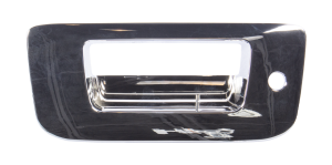 07-14 Chevy Silverado/GMC Sierra Tailgate Handle Bezel, Chrome Plated, w/ Key Hole, w/o Camera