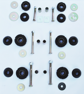 Key Parts - 69-72 Chevy/GMC 1/2 Ton, 2WD, Cab/Radiator Support Mount Kit (40 Piece) Contains Bushings, Washers, Bolts And Spacers