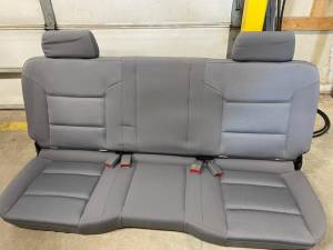 14-18 Chevy Silverado/GMC Sierra Double/Extended Cab 2nd Row Gray Cloth Bench Seat