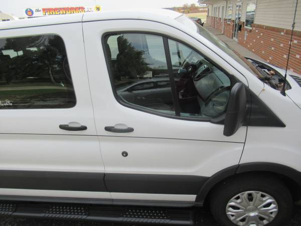 Ford Transit with Luverne O-Mega 2 Black Powder Coated Aluminum Running Boards