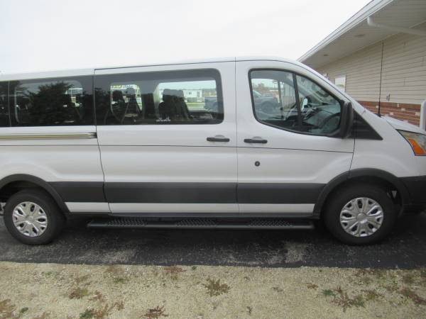 Ford Transit with Luverne O-Mega 2 Black Powder Coated Aluminum Running Boards