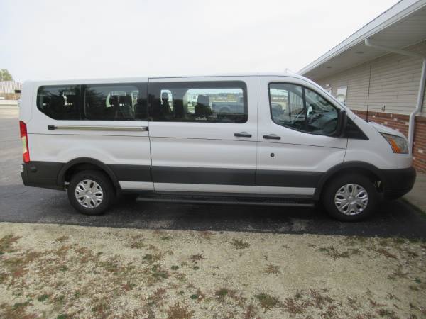 Ford Transit with Luverne O-Mega 2 Black Powder Coated Aluminum Running Boards