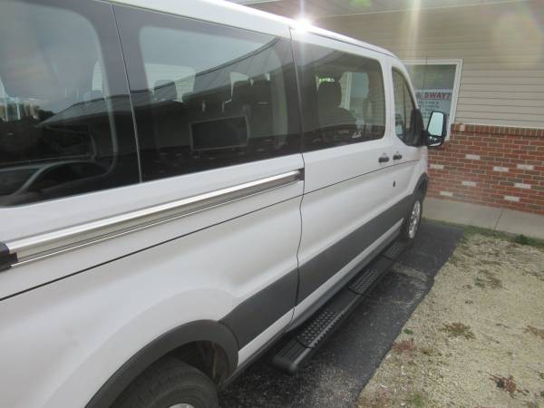 Ford Transit with Luverne O-Mega 2 Black Powder Coated Aluminum Running Boards