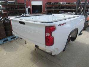 New 20-C Chevy Silverado HD White 8ft Long Truck Bed