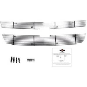 Carriage Works - 05-07 Chevy Silverado 1500/2500/3500 Carriage Works Main Grille Polished Billet Bolt Over Grille Insert