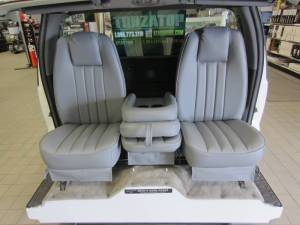 60-72 Chevy/GMC Full Size CK Truck V-200 2.0 Gray Vinyl Triway Seat 