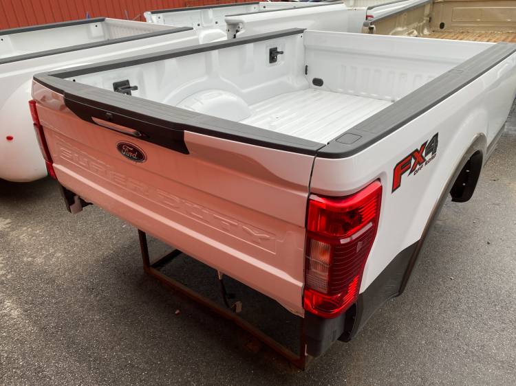 Ford  - 20-22 Ford F-250/F-350 Super Duty White/Brown 8ft Long Bed Truck Bed