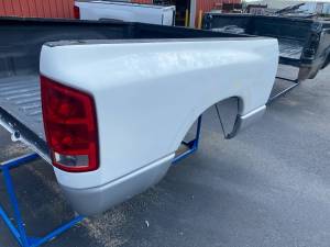 Used 02-08 Dodge Ram 1500/2500/3500 White/Silver 6.4ft Short Truck Bed.