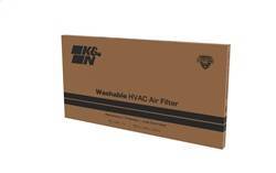 K&N - K&N HVAC Filter Non-woven Synthetic H-0.8 in. L-23.38 in. 12 x 24 x 1 in. MERV 13 - HVC-13-11224