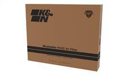 K&N - K&N HVAC Filter Non-woven Synthetic H-4 in. L-20 in. 20 x 25 x 4 in. MERV 13 - HVC-13-42025