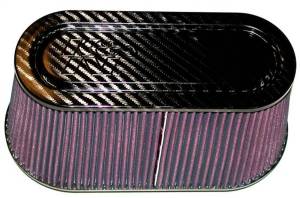 K&N - K&N Universal Air Filter-Carbon Fiber Top/Base - RP-5115