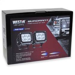 Westin - Westin Quadrant LED Auxiliary Light Hi Power 3.0 x 2.6 in. Flood w/5W Cree - 09-12252B-PR