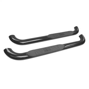 Westin - Westin Platinum 4 Oval Nerf Step Bars Black Steel Mount Kit Included Body Mount - 21-1405