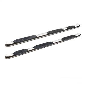 Westin - Westin PRO TRAXX 5 Oval Wheel to Wheel Nerf Step Bars Stainless Steel w/Mount Kit For Quad Cab - 21-534730