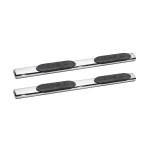 Westin - Westin PRO TRAXX 6 Oval Nerf Step Bars Polished Stainless Steel Mount Kit Included Rocker Mount For Super Cab - 21-63510