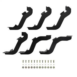 Westin - Westin Premier Oval Nerf Step Bar Mount Kit Black Powdercoat For Super Crew Cab - 22-2265